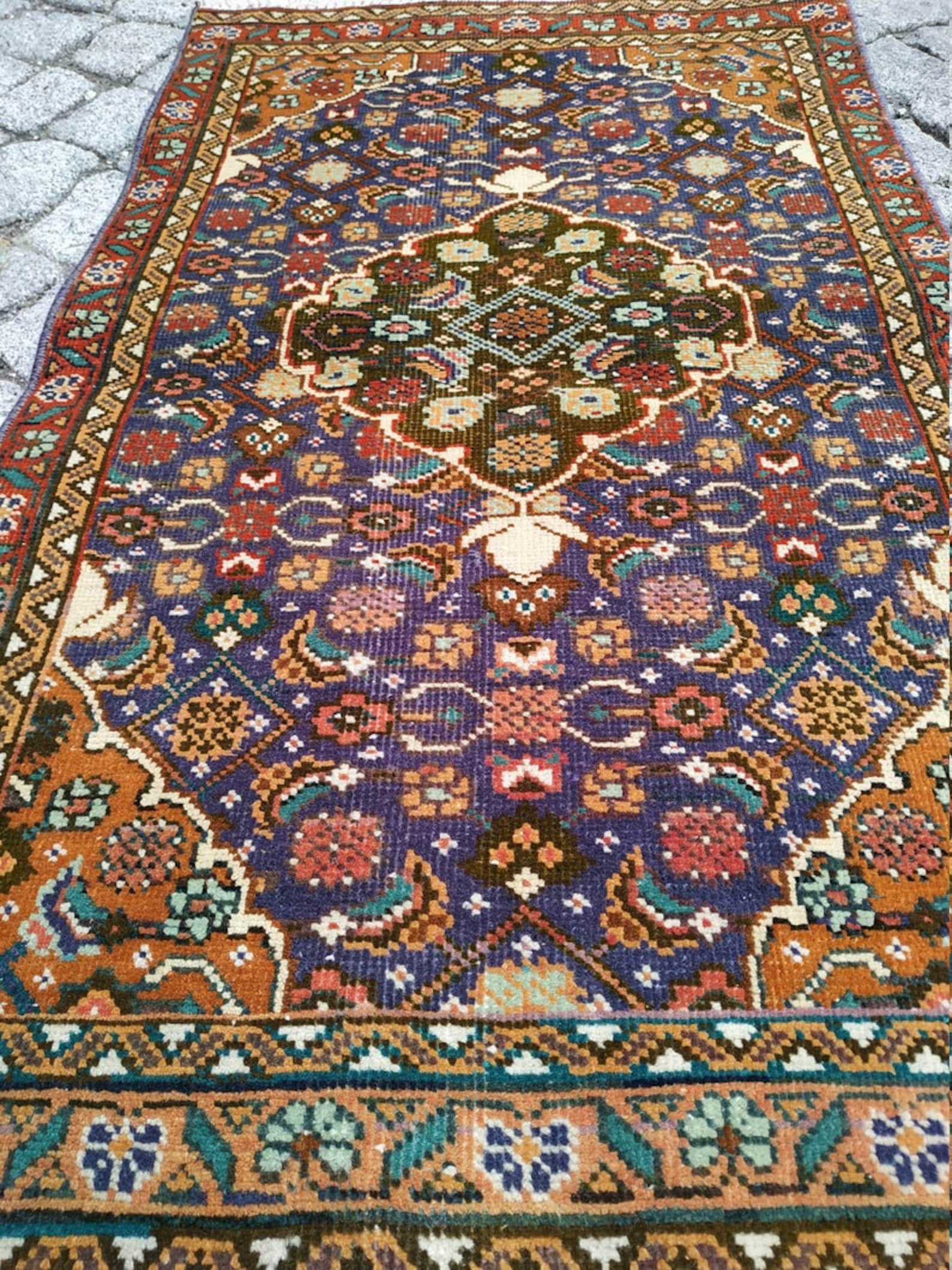 Small Persian Rug 2x3.3 ft oriental rug vintage small rug Etsy
