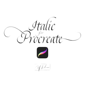 Italic Calligraphy Brushset for Procreate (7 Brushes)