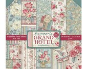 Stamperia Grand Hotel Collection 12x12 Scrapbooking Paper Double Sided Paper 12 x 12 inch Acid Free Paper SBBL57
