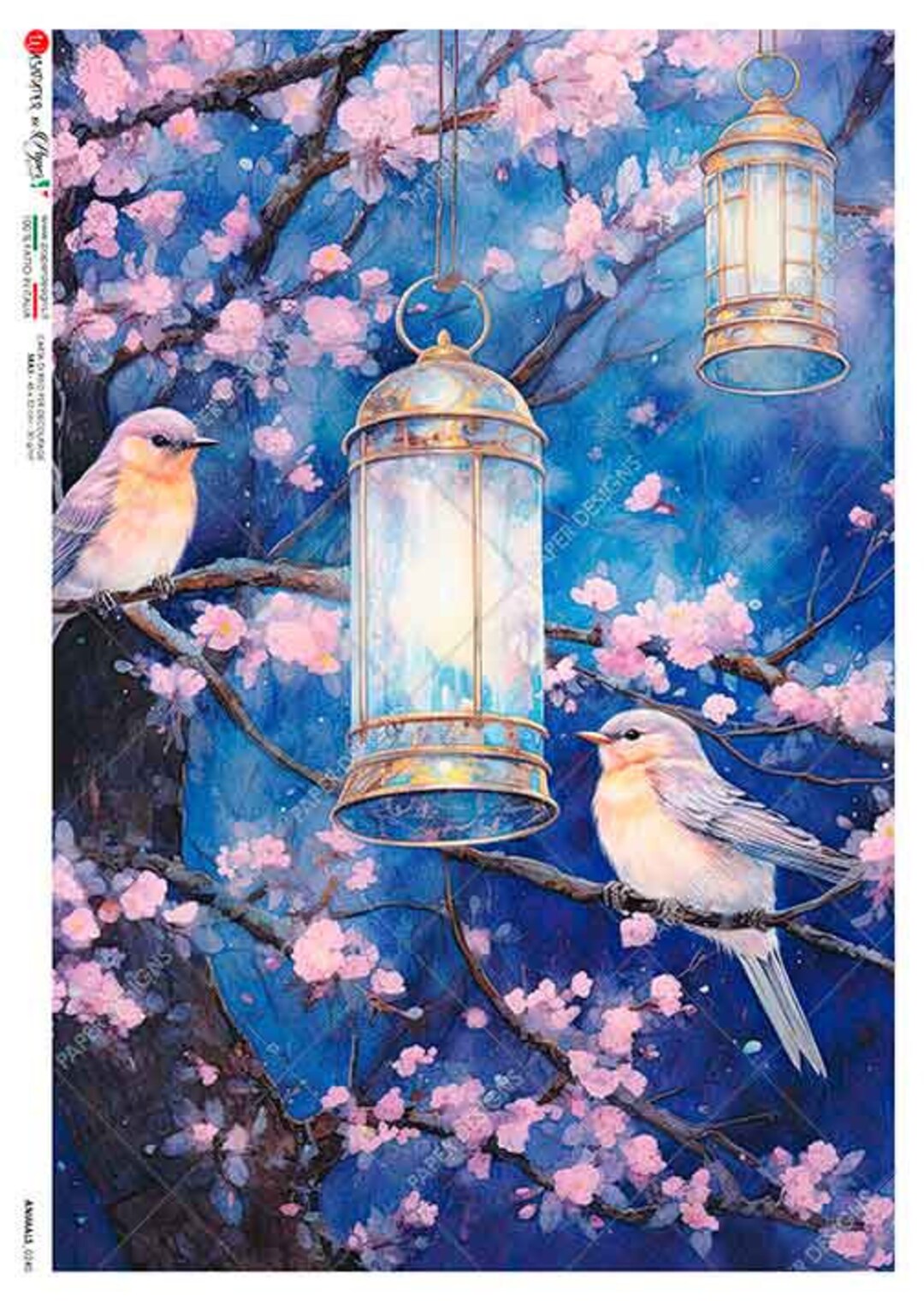 Paper Designs Rice Paper | Birds Rice Paper | A4 Rice Paper | Decoupage ...
