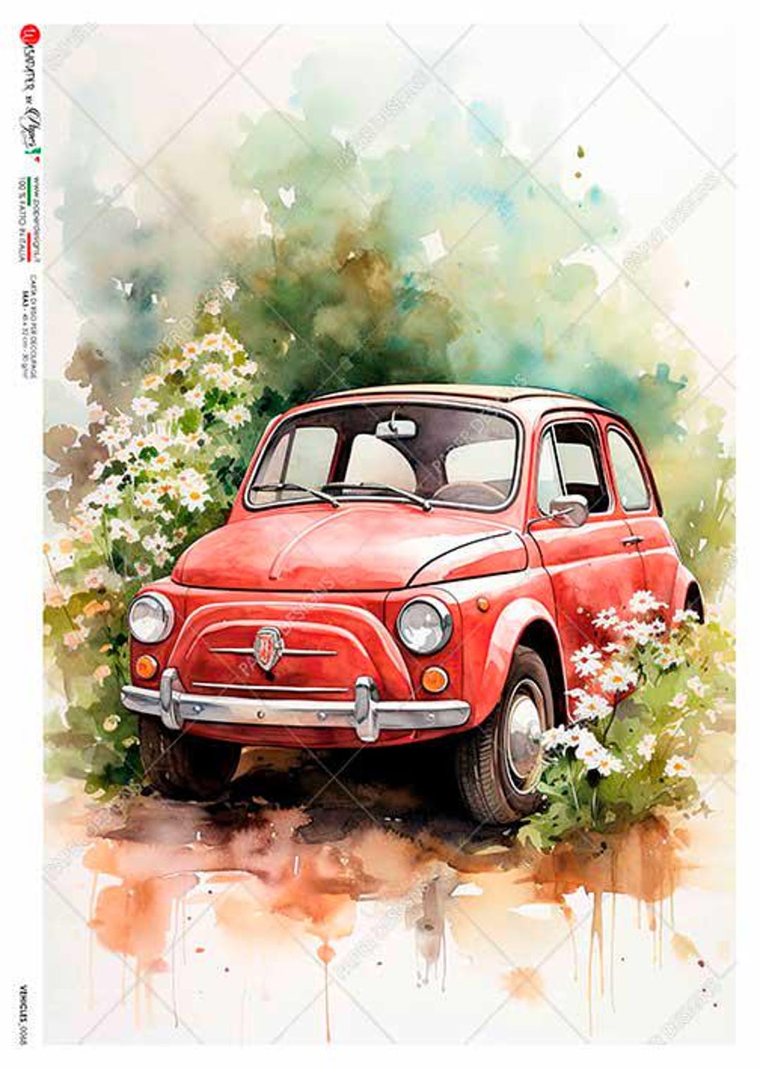 Paper Designs Rice Paper | Vehicles Rice Paper | A4 Rice Paper ...