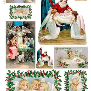 Paper Designs Rice Paper | Religious Angels Rice Paper | A4 Rice Paper | Natural Paper | Decoupage Paper | 12.5&quot; x 8.6&quot; | Holy | Cult 0126