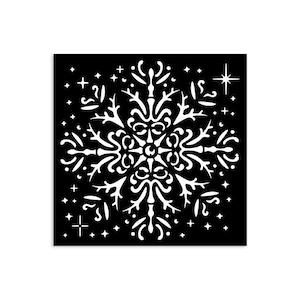 Stamperia Stencils | The Owls House Snowflake | cm 12 x 12 | KSTDS52