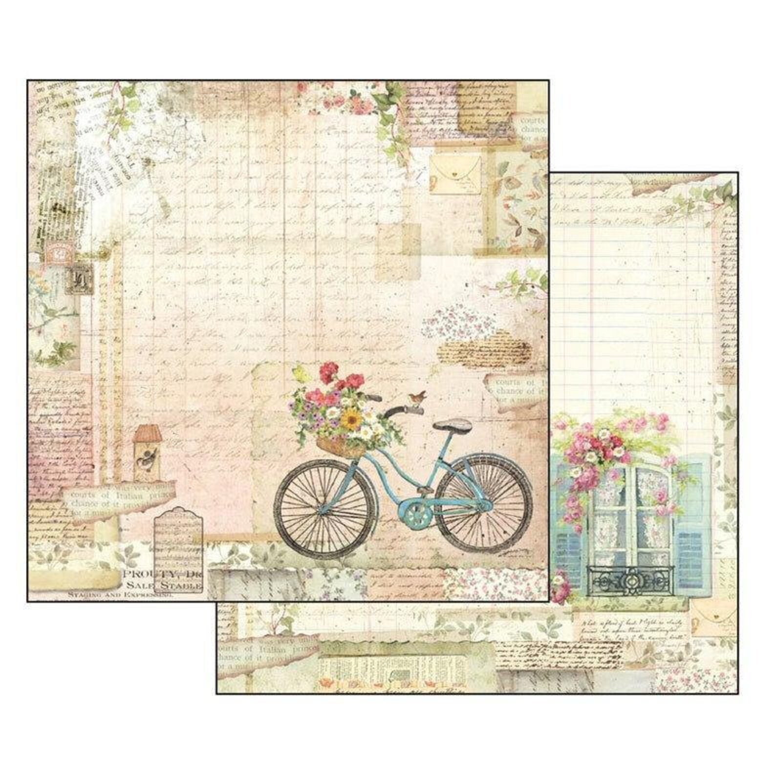 Stamperia GARDEN 12x12 Scrapbooking Pad Double Sided Paper Etsy
