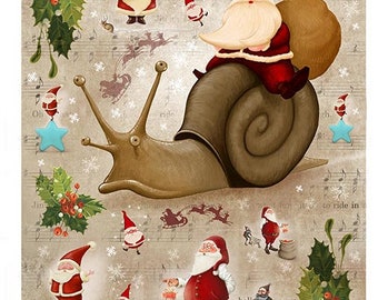 Paper Designs Rice Paper | Santa's Sleigh Christmas Rice Paper | A4 Rice Paper | Decoupage Paper | 12.5" x 8.6" | Christmas 0154