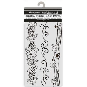 Stamperia Stencils | cm 12 x 25 | Hidden Grove | Select One | 3 Borders- KSTDL114  | Strawberries - KSTDL115 | Resin Mold | Clay Mold