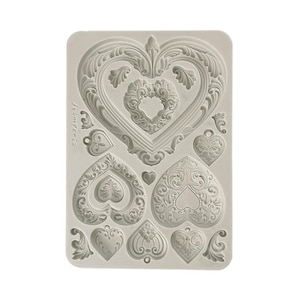 Stamperia |  A5 Silicone Mould Mold | Frames KACMA556 | Hearts KACMA558 | Resin Mold | Clay Mold | Resin Art Clay | Mix Media Art