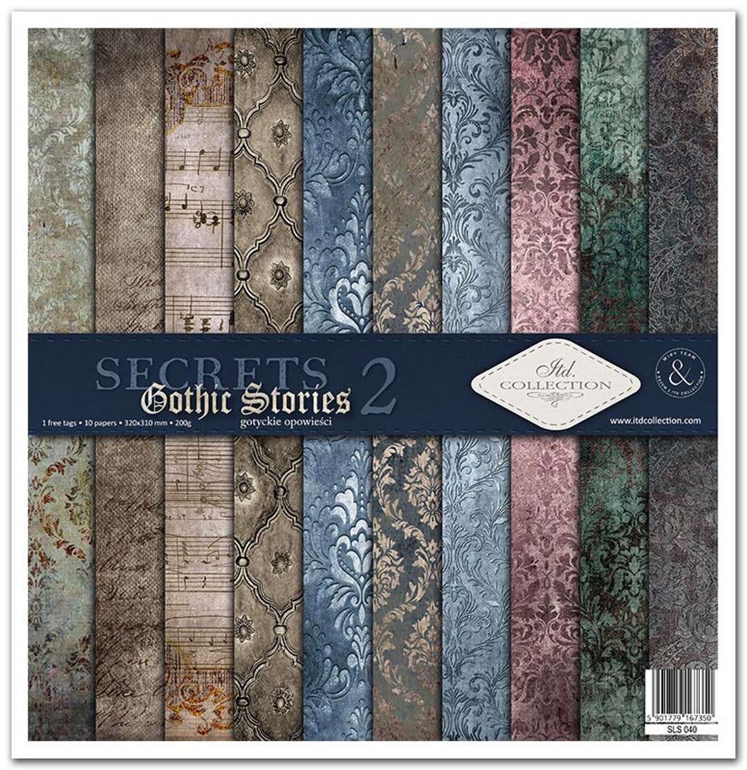 ITD Collection Gothic Stories Secrets 2 Single Sided Paper 12x12 Paper