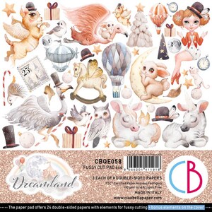 Ciao Bella Dreamland Paper Pad 6&quot; x 6&quot; | Made in Italy | Acid Free | Double Sided Paper | CBQE058