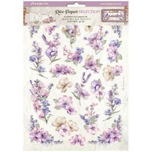 Stamperia Create Happiness Oh lá lá Paper Collection | A4 Rice Paper Collection | Decoupage Rice Paper | | 6 Sheets | DFSA4XLV