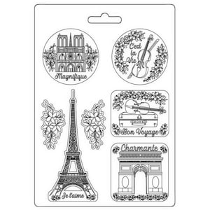 Stamperia Soft Mould A4 | Create Happiness Oh lá lá Tour Eiffel | Soft Mould | 29.7cm x 21cm  | K3PTA4560