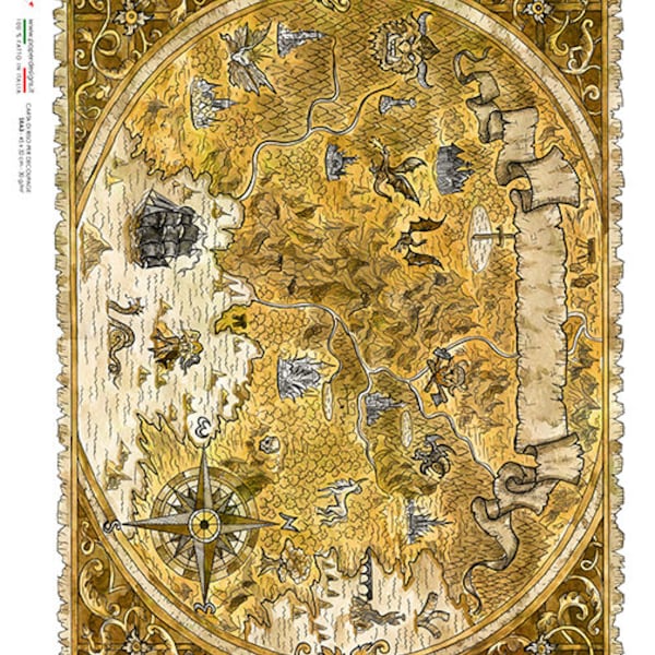 Old Maps Rice Paper - Etsy