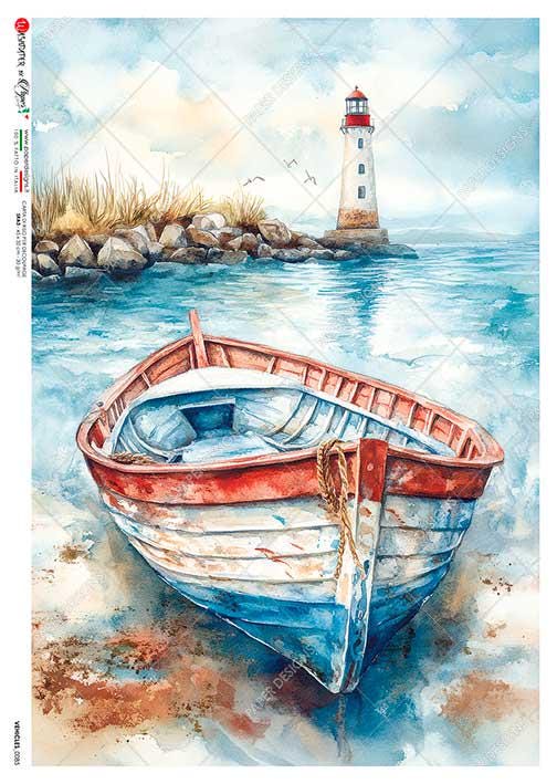 Paper Designs Rice Paper | Vehicles Boats A4 Rice Paper | Decoupage ...