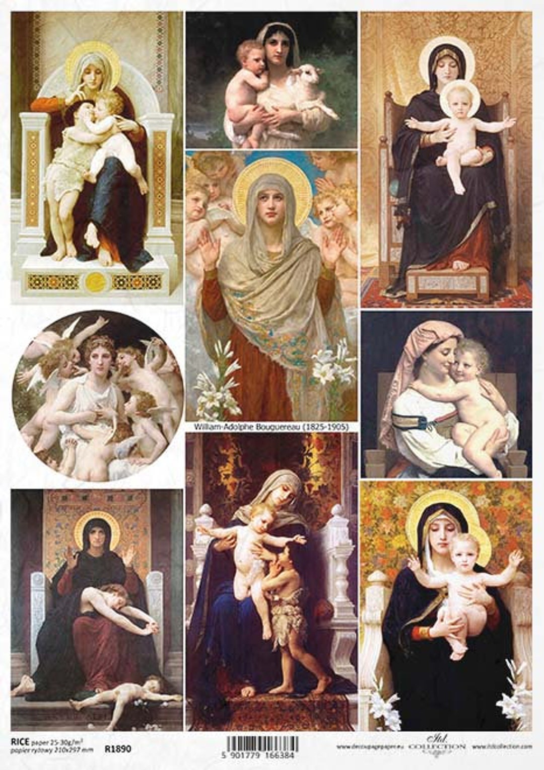 ITD Collection | Virgin Mary Rice Paper | A4 Rice Paper | Decoupage ...