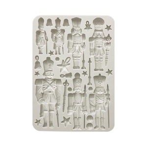 Stamperia | Silicone Mold | The Nutcracker Soldiers | A5 Silicone Mould | Clay Mold | Resin Mold | Mix Media Art | KACMA533