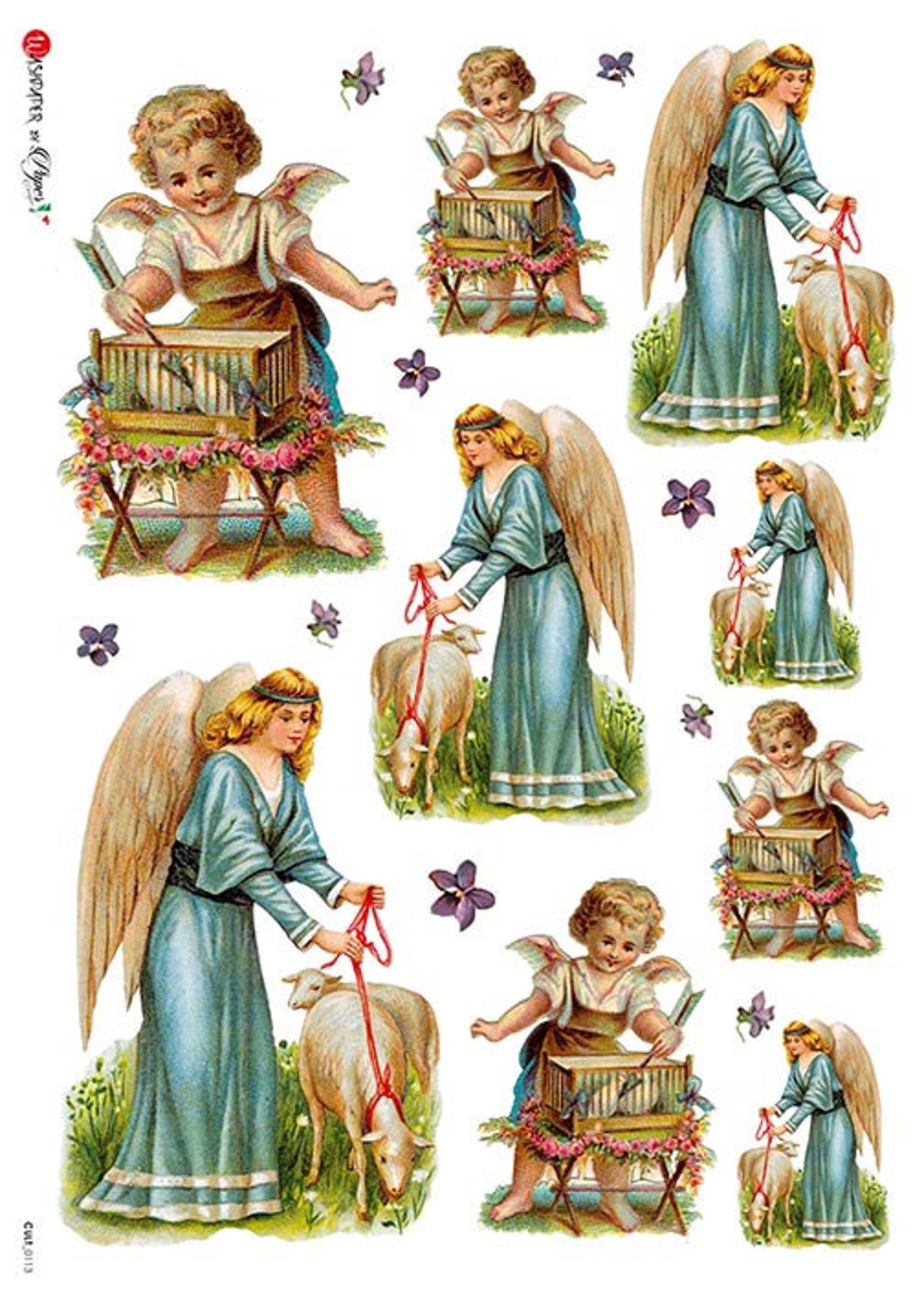 Paper Designs Rice Paper | Angels Rice Paper | A4 Rice Paper ...