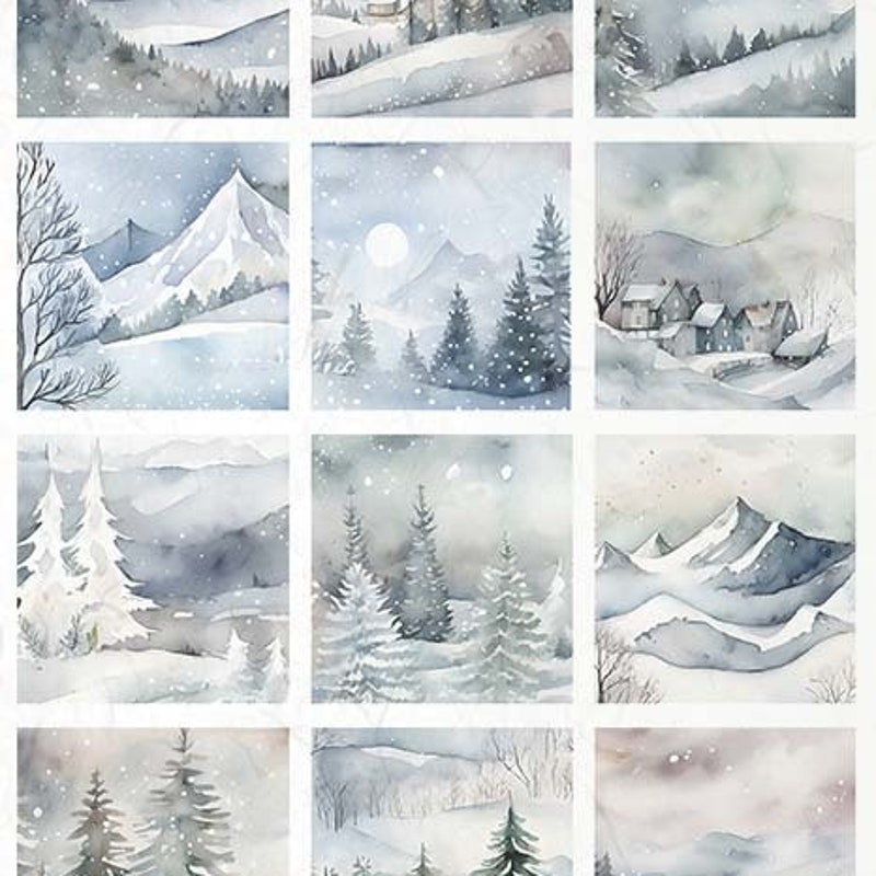 Winter Rice Paper - Etsy