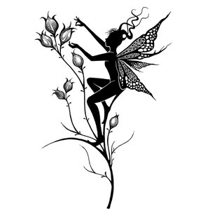 Lavinia Stamps | Fairy Aurora | Cling Stamp | Silhouette Stamp | Fairies | LAV463