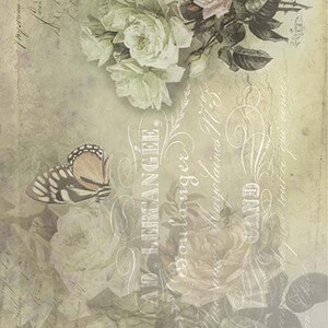ITD Collection | Vintage Flowers | A4 Rice Paper | Decoupage Paper | ITD Rice R0720