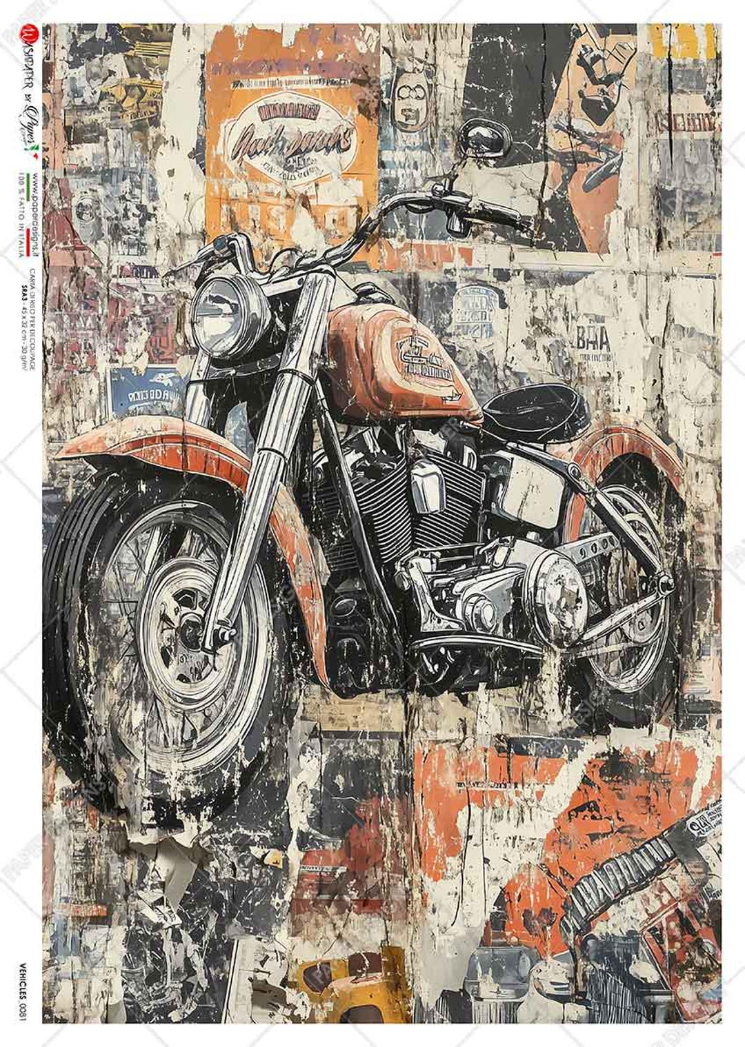 Paper Designs Rice Paper | Vehicles Rice Paper | A4 Rice Paper ...
