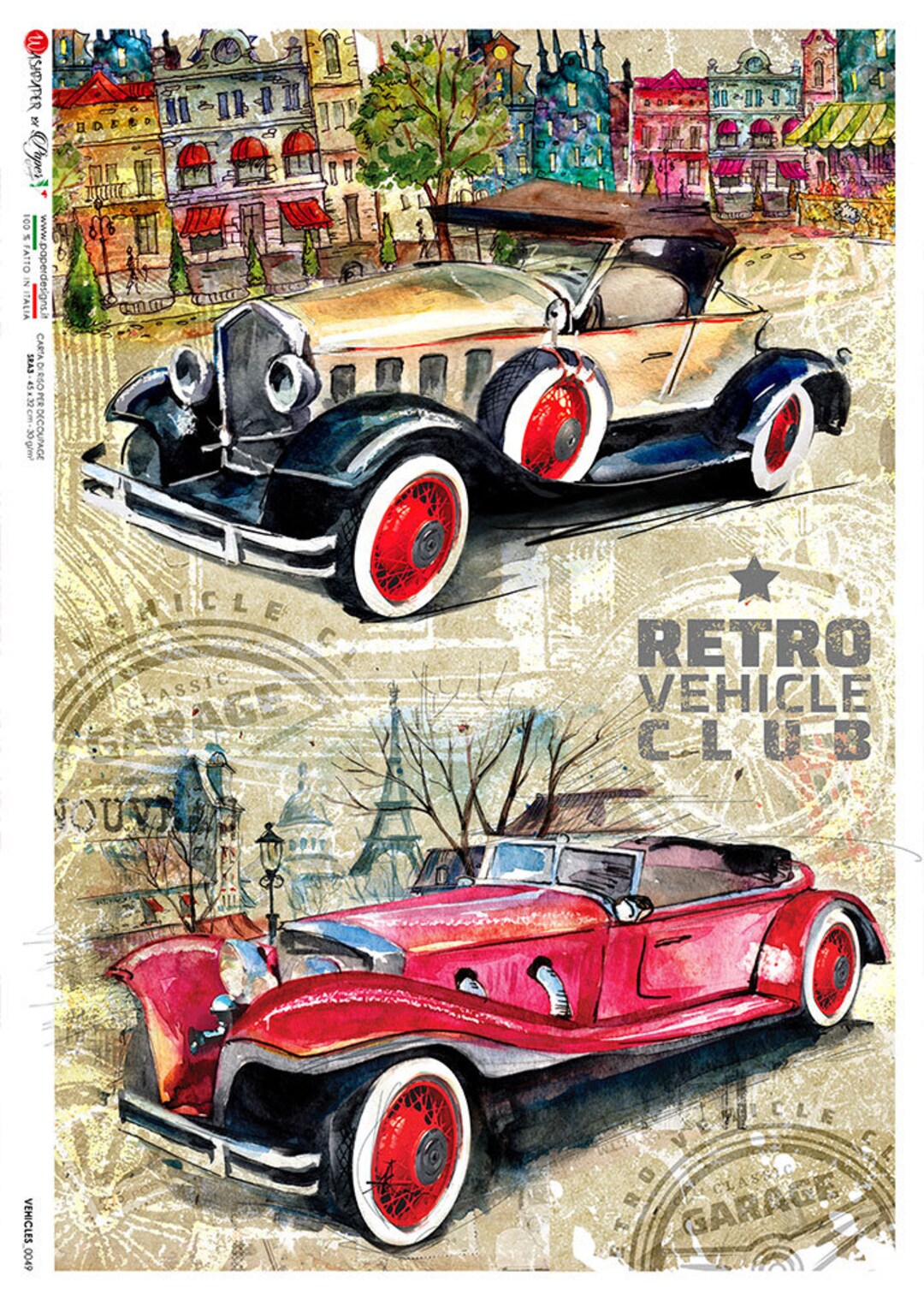 Paper Designs Rice Paper | Vehicles Rice Paper | A4 Rice Paper ...