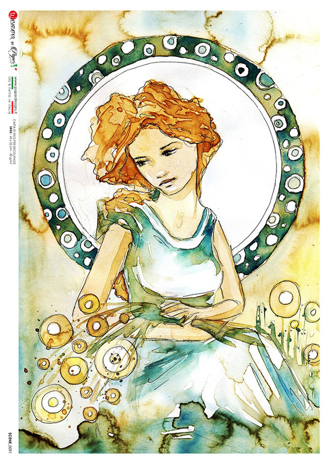 Paper Designs Rice Paper | Young Girls Rice Paper | A4 Rice Paper ...