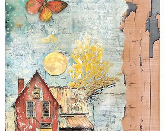 Ciao Bella | 1 Piece Majestic Dream Collection | Lost in a Dream l A4 Rice Paper | Mixed Media | Made In Italy | CBRP532