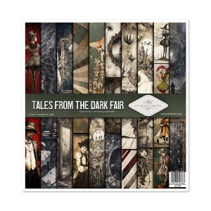 ITD Collection Tales from the Dark Fair | Single Sided Paper | 12x12 Paper | Card Stock | Acid free | Scrapbooking Paper Ephemera | SLS-082