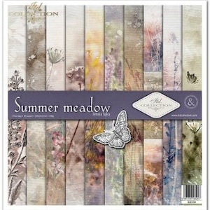 ITD Collection | Summer Meadow | Single Sided Paper | 12x12 Paper | Card Stock | Acid free | Scrapbooking Paper | Ephemera | SLS 034