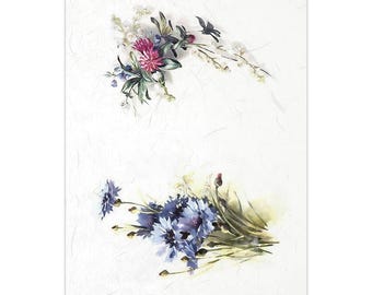 ITD Collection | Flowers | Rice Paper | A4 Rice Paper | Spring Flowers | Wildflowers | Decoupage Paper | ITD R1987