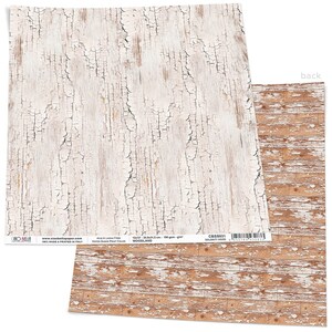 Ciao Bella | 1 Piece DOLOMITI WOOD Scrapbook Paper | The Woodland Collection | 12 x 12 inches | Made In Italy | CBSS031