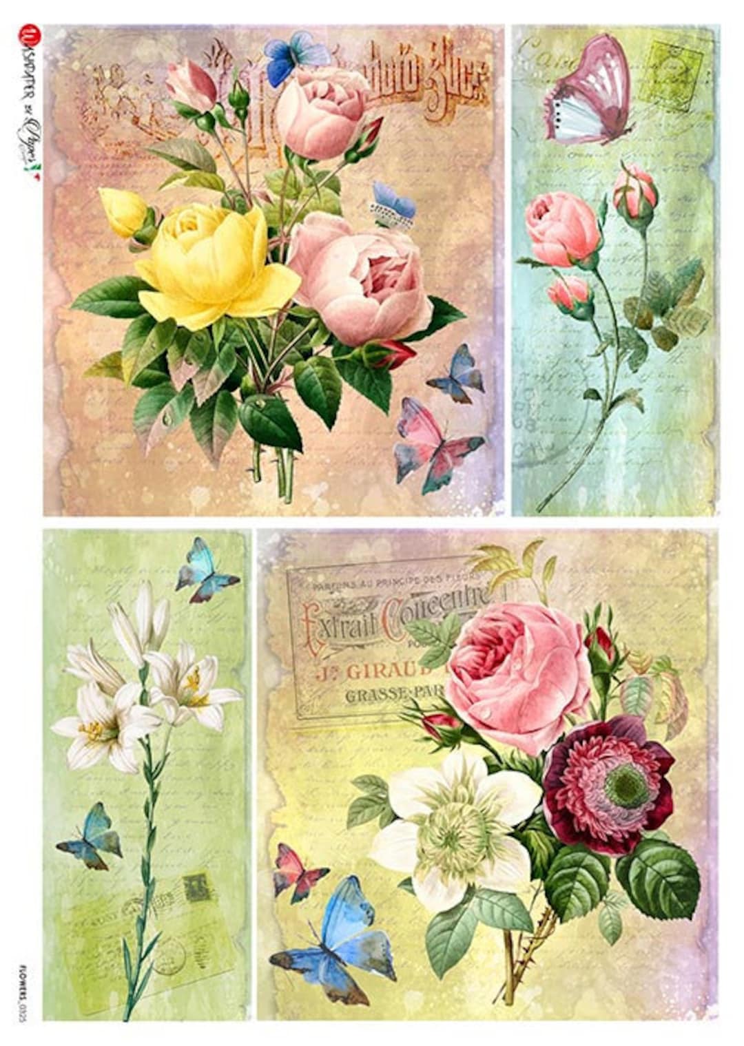 Paper Designs Rice Paper Flowers Rice Paper A4 Rice Paper Natural Paper Decoupage Paper 12.5 X 8.6 Flowers 0325 - Etsy paper-designs-rice-paper-flowers-rice-paper-a4-rice-paper-natural-paper-decoupage-paper-12-5-x-8-6-flowers-0325-etsy