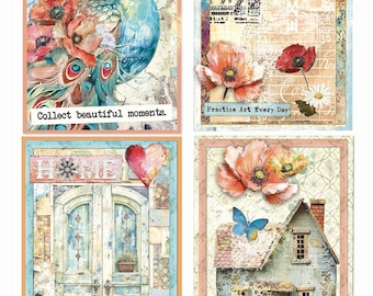 Ciao Bella | 1 Piece Majestic Dream Collection | Majestic Dream Cards l A4 Rice Paper | Mixed Media | Made In Italy | CBRP534