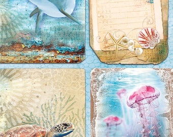 Decoupage Ocean Paper - Etsy