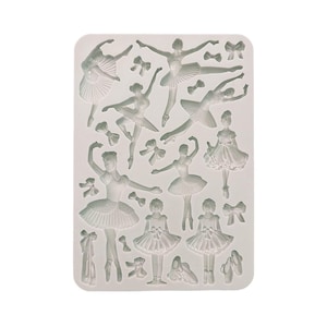 Stamperia | Silicone Mold | The Nutcracker Ballet | A5 Silicone Mould | Clay | Mix Media Art | KACMA534
