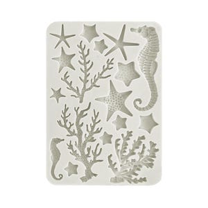 Stamperia | Silicone Mold | Sea Land Corals | A5 Silicone Mould | Clay | Mix Media Art | KACMA525