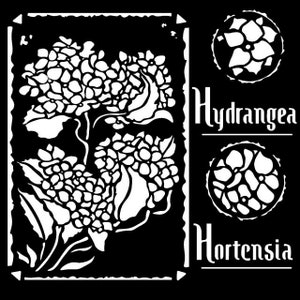 Stamperia Mixed Media | Hortensia Frames | Mixed Media Stencil | Stencil | 18 x 18 cm | Thick Stencil | KSTDQ44