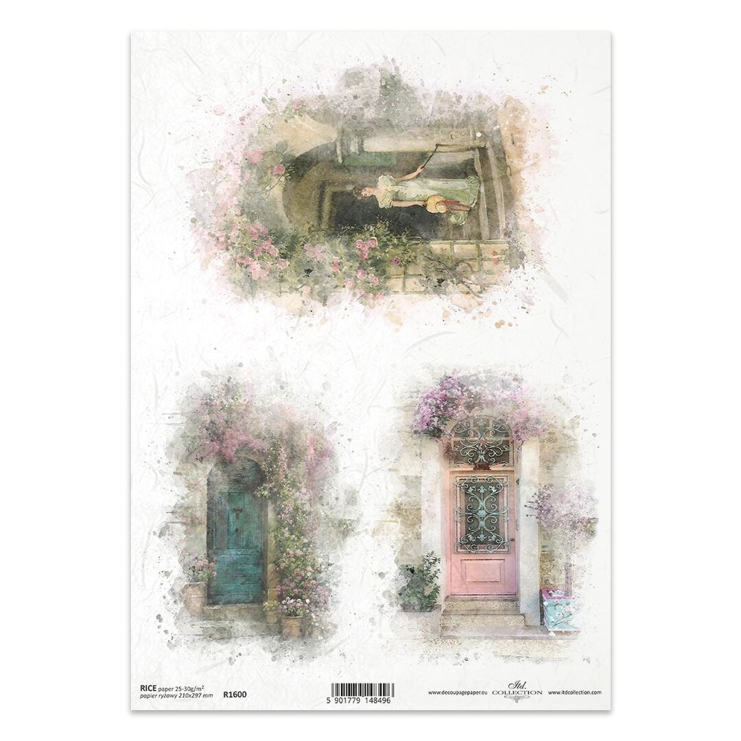 ITD Collection | Vintage House | Rice Paper | A4 Rice Paper | Decoupage ...