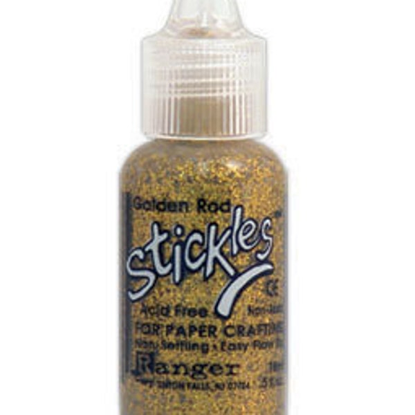 Ranger | Stickles Glitter Glue | GOLDEN ROD | Stickles Glitter | .5 fl oz | Glitter Glue | Ranger Glitter Glue | Stickles Glue