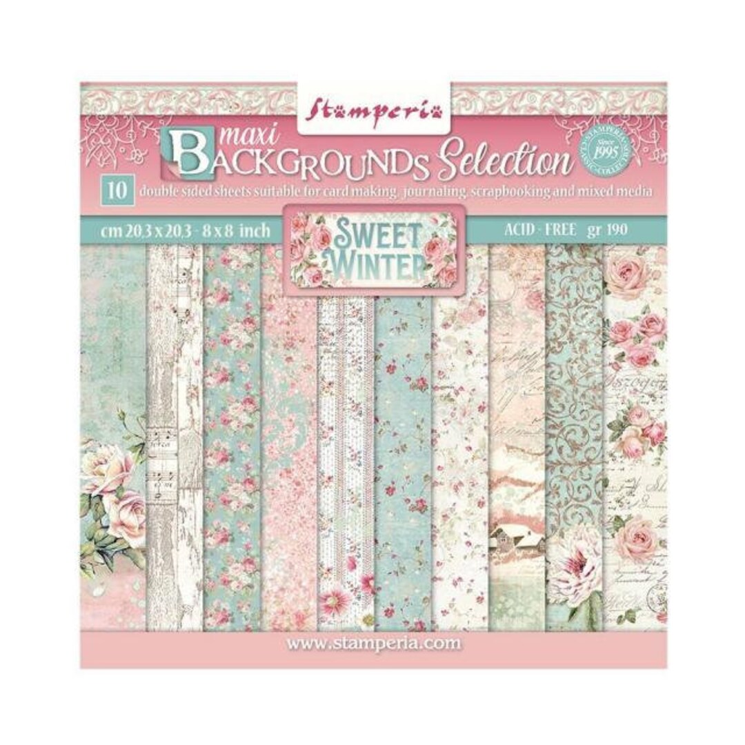 Stamperia Master Of Magic - Bloc De Papiers Scrapbooking Maxi Background 30,5 X 30,5 Cm, Double Face, Sans Acide, Idéal Pour Albums, Cartes Et Bullet Journal