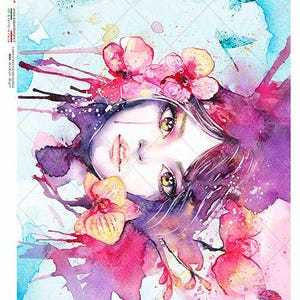 Paper Designs Rice Paper | Fairies Rice Paper | A4 Rice Paper | Natural Rice Paper | Decoupage | 12.5&quot; x 8.6&quot; | Fairies 0095