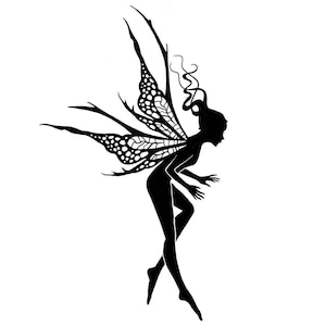 Lavinia Stamps | Spellbound Fairy | Cling Stamp | Large Silhouette Stamp | 11 x 6cm | LAV434