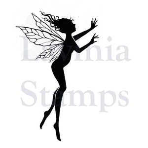 Lavinia Stamps | Mia Fairy | Cling Stamp | Large Silhouette Stamp | 5 cm x 3.5 cm | LAV284
