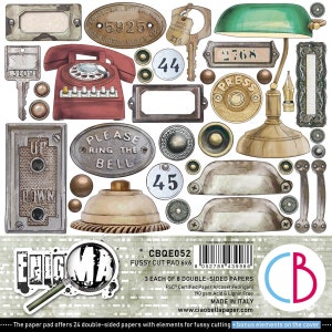 Ciao Bella | Enigma Paper Pad 6&quot; x 6&quot; | 8 Double Sided Pages | Made in Italy | Acid Free | Made in Italy | CBQE053