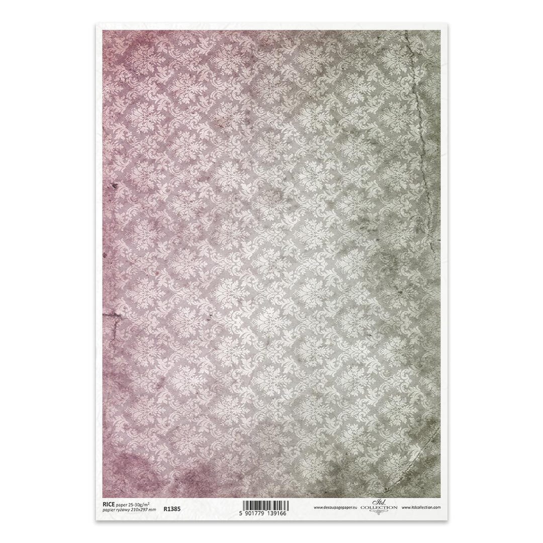 ITD Collection | Vintage Background Wallpaper Rice Paper | A4 Rice ...