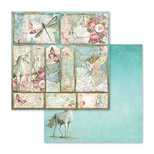 Stamperia Wonderland Scrapbooking Paper | 12x12 Double Sided Acid-Free Sheets bild 6