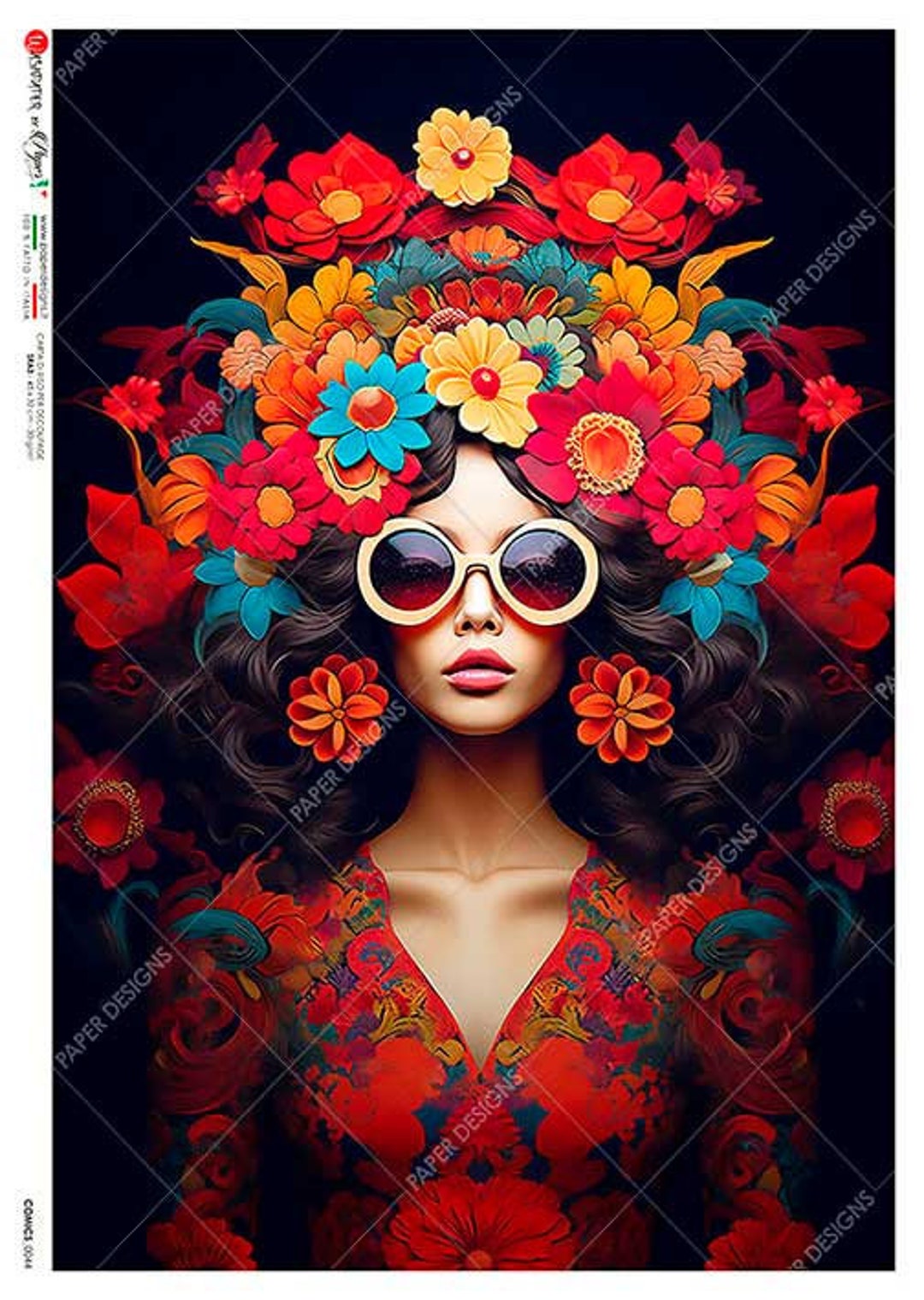 Paper Designs Rice Paper | Girls Rice Paper | A4 Rice Paper | Decoupage ...