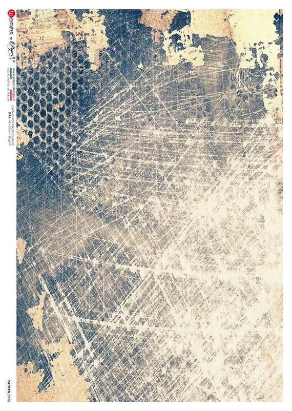 Paper Designs Rice Paper Blue Texture Rice Paper A4 Rice | Etsy