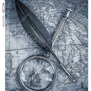 Paper Designs Rice Paper | Old Map Rice Paper | A4 Rice Paper | Natural Rice Paper | Decoupage Paper | 12.5&quot; x 8.6&quot; | Old Maps 0049