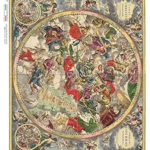 Paper Designs Rice Paper | Old Map Rice Paper | A4 Rice Paper | Natural Rice Paper | Decoupage Paper | 12.5&quot; x 8.6&quot; | Old Maps 0045